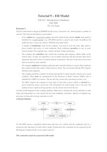 Tutorial 8 – ER Model & Database Design