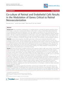 Co-culture of Retinal and Endothelial Cells Results in the Modulation of Genes Critical to Retinal Neovascularization