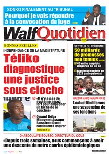 Walf  Quotidien n°8681 - du mercredi 03 mars 2021