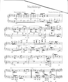 Partition complète, Nachklänge, Op.53, Florestan und Eusebius, 6 Reminiscences for Piano