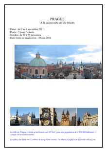 programme détaillé - PRAGUE