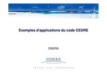 Exemples d applications du code CEDRE