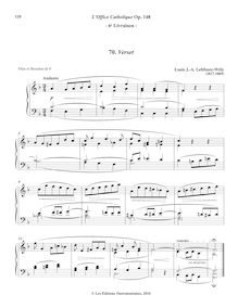 Partition 70. Verset (F major), L’Office Catholique, Op.148, Lefébure-Wély, Louis James Alfred