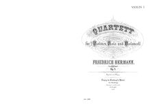 Partition parties complètes, corde quatuor, Op.8, E minor, Hermann, Friedrich