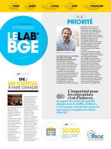 Newsletter BGE Octobre 2015 -  LE LAB BGE