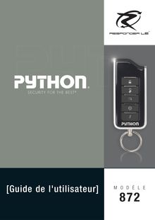 Notice Système de voiture sécurité Python  872P