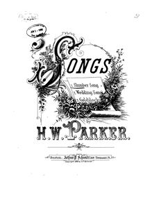 Partition , Slumber Song, 3 Early chansons, Parker, Horatio