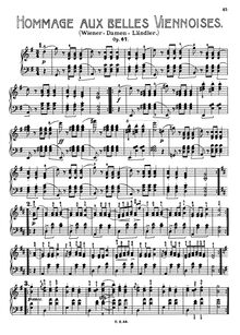 Partition complète, 18 Viennese dames  Ländler et Ecossaises, D.734 (Op.67) par Franz Schubert