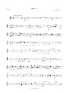 Partition flûte 2 , partie, Hymnus für zwölf Violoncelli, Op.57
