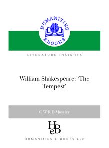 William Shakespeare:  The Tempest 