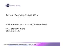 API-Tutorial-EclipseCon-2006