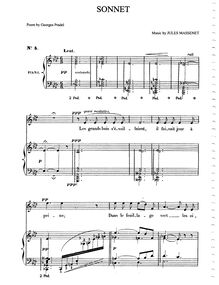 Partition complète (A♭ Major: medium voix et piano), Sonnet