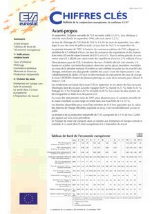 CHIFFRES CLES. Bulletin de la conjoncture européenne et synthèses 12/97