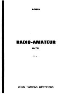 Dinard Technique Electronique - Cours radioamateur Lecon 41