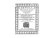Partition Complete Book, Cartella musicale nel canto figurato, fermo, & contrapunto (en third edition)