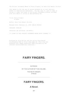 Fairy Fingers - A Novel