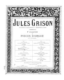 Partition 2me Offertoire de Sainte Cécile, Pièces d Orgue, Grison, Jules