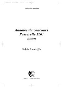 Passerelle 1 et 2 2000 Concours Passerelle ESC