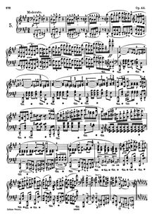 Partition complète, Polonaise en F-sharp minor, F♯ minor, Chopin, Frédéric par Frédéric Chopin