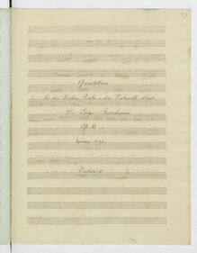 Partition violon 1, 3 corde quintettes, G.352-354 (Op.43), Boccherini, Luigi