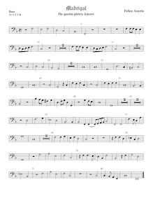 Partition viole de basse, madrigaux pour 5 voix, Anerio, Felice par Felice Anerio