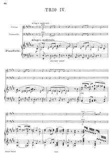 Partition de piano, 3 Piano Trios, Hob.XV:27-29, Trois Sonatas pour Piano avec accompagnment de Violon et Violoncelle, No.87 par Joseph Haydn