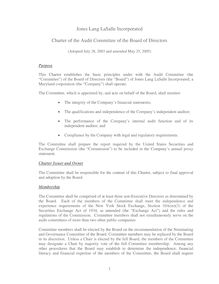 Audit Committee Charter 