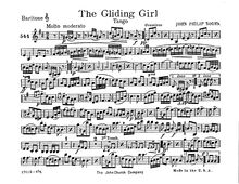 Partition baryton, pour Giliding Girl, Sousa, John Philip