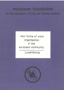 New forms of work organization in the European Community