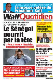 Walf Quotidien n°8923 - du mercredi 22 décembre 2021