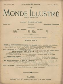 LE MONDE ILLUSTRE  N° 2479 du 01 octobre 1904