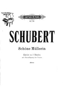 Partition complète, Die Schöne Müllerin, D.795, MüllerliederThe Maid of the Mill par Franz Schubert