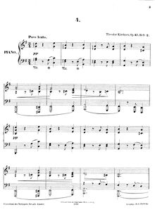 Partition Book II -- Nos.4 - 6, 10 Federzeichnungen, Op.47, Kirchner, Theodor