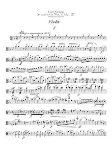 Partition altos, Symphony No.3, Op.27 Sinfonia Espansiva, Nielsen, Carl