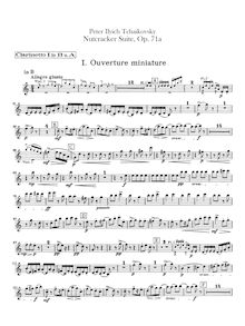 Partition clarinette 1, 2 (B♭, A), basse clarinette (B♭), pour Nutcracker