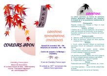 EXPOSITIONS DEMONSTRATIONS CONFERENCES - Chambery France-Japon