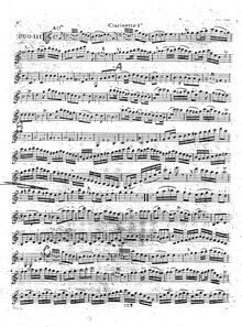Partition No.3, 6 Duos pour 2 clarinettes, Yost, Michel