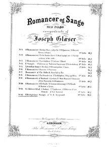 Partition complète, 2 Religiøse Sange, af H. H. Nyegaard, Glæser, Joseph