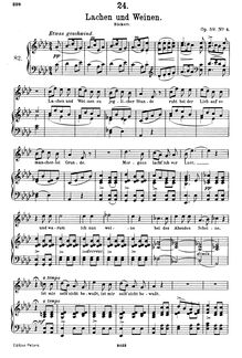 Partition complète (filter), Lachen und Weinen, D.777 (Op.59, No.4)