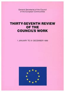 Thirty-seventh review of the Council s work