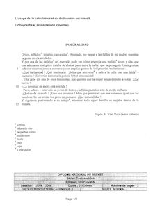 Espagnol 2004 Brevet (filière générale)