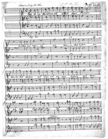 Partition complète, Musica Sacra, Croft, William