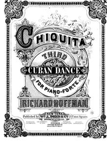Partition de piano, Chiquita, Third Cuban Dance, Hoffman, Richard