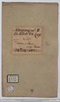 Partition complète, violon Sonata en F minor, F minor, Graun, Johann Gottlieb