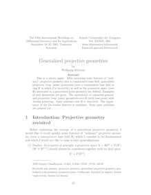 The Fifth International Workshop on Analele Universita˘t¸ii din Timis¸oara Differential Geometry and Its Applications Vol XXXIX