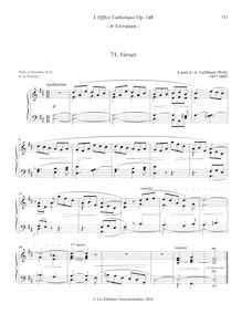 Partition 7, Verset (D major), L’Office Catholique, Op.148, Lefébure-Wély, Louis James Alfred