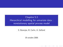 Chapitre Hierarchical modelling for univariate data