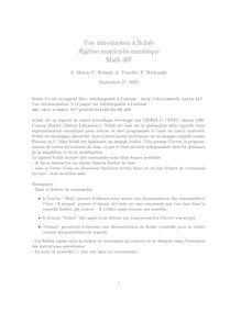 Une introduction a Scilab Algebre matricielle numerique