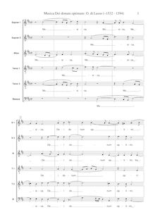 Partition complète, Musica Dei donum optimi, Lassus, Orlande de par Orlande de Lassus
