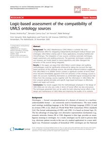 Logic-based assessment of the compatibility of UMLS ontology sources
